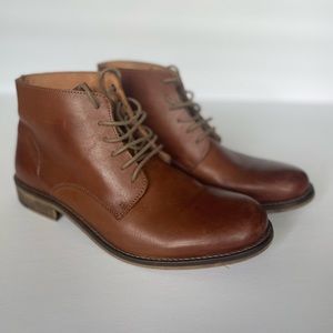 Aldo - men’s chukka, dress boots - light brown leather (size 9)